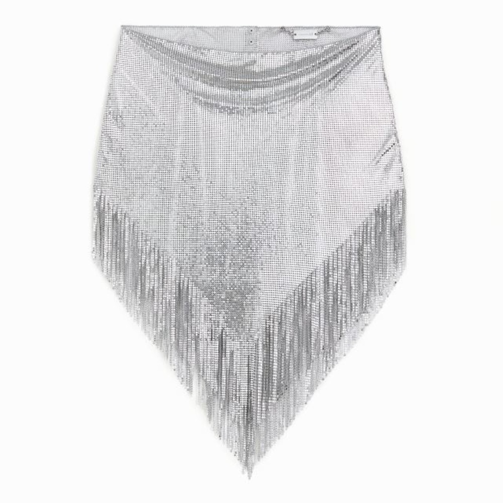 FINAL! Rabanne x H&M Metal Mesh Skirt with Fringe